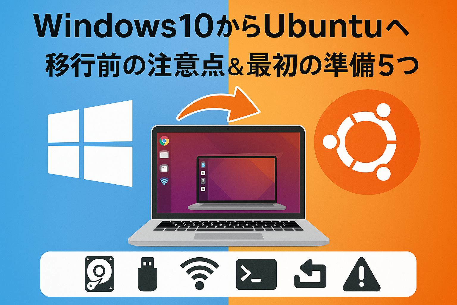 Windows10からUbuntuへ